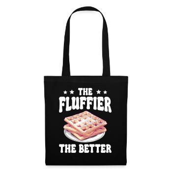 The Fluffier The Better Waffle Pancakes - Tote Bag - black - Front