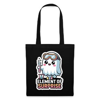 Costume d'Halloween de chimiste Chimie Professeur de chimie - Sac en tissu - noir - Devant