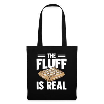 Waffles Food Candy Fluff Is Real - Tote Bag - black - Front