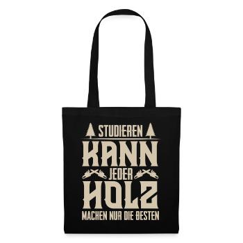 Holzfäller - Stoffbeutel - Schwarz - Vorne