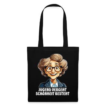 OLDER WOMAN YOUTH PASSES BEAUTY CONSISTS - Tote Bag - black - Front
