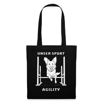 DOG OUR SPORT AGILITY - Tote Bag - black - Front