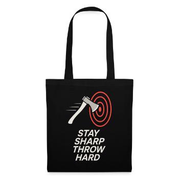 Drôle Hache Lancer Mème Hache Moi Tout Tranchant - Sac en tissu - noir - Devant