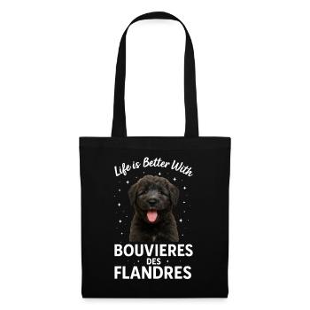 Bouvier des Flandres - Sac en tissu - noir - Devant