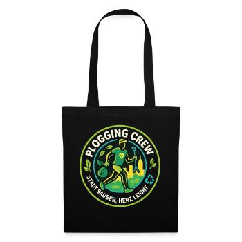 Plogging Crew City Clean Heart Light - Tote Bag - black - Front