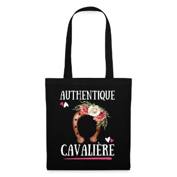 Authentic Cavaliere - Tote Bag - black - Front