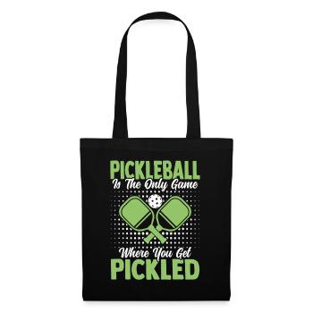 Pickleball Paddleball Outdoor Sport Tennis - Stoffbeutel - Schwarz - Vorne