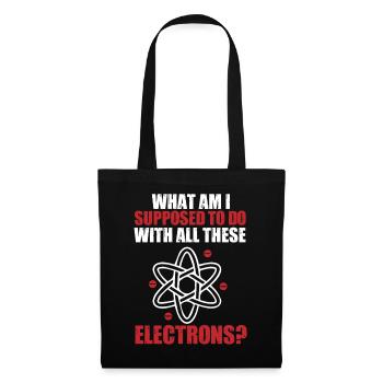 Chimie Chimiste Professeur de chimie Drôle de science - Sac en tissu - noir - Devant