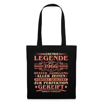 1966 Vintage Né Vintage 60ème Anniversaire - Sac en tissu - noir - Devant
