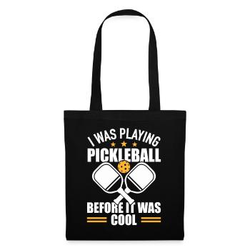 Cadeau de joueur de paddleball de l’équipe de pickleball - Sac en tissu - noir - Devant