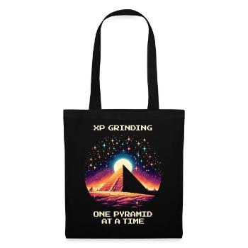 XP Grind : Pyramide par Pyramide | RPG Égypte - Sac en tissu - noir - Devant