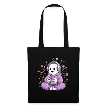 Halloween Gamer Cartoon Scary Gaming - Tote Bag - black - Front