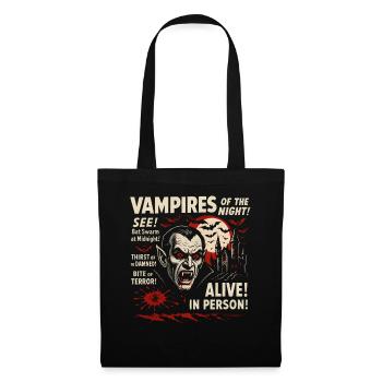 Vampires of the Night Movie Poster Halloween - Tote Bag - black - Front
