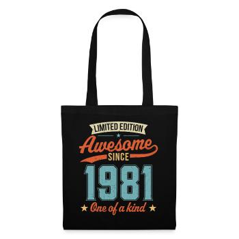 Génial depuis 1981 - Sac en tissu - noir - Devant