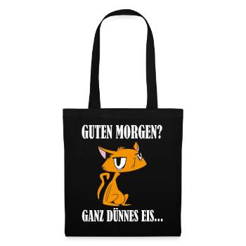 Guten Morgen Ganz Dünnes Eis Cartoon - Tote Bag - black - Front