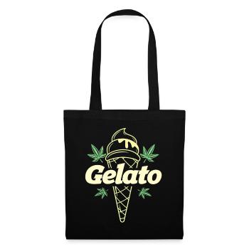 Gelato Leaf Icecream Cone 420 Aesthetic - Tote Bag - black - Front