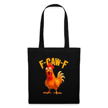 F-Caw-F Poulet - Sac en tissu - noir - Devant
