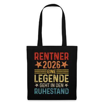 Pensioners 2026 A legend retires - Tote Bag - black - Front