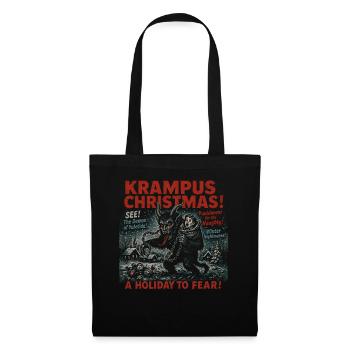 Krampus Christmas Movie Poster Vintage Halloween - Tote Bag - black - Front