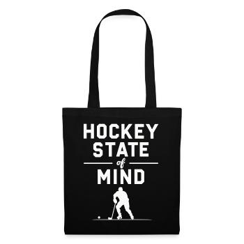 Dicton de hockey sur glaceState of Mind Fan Merchandise - Sac en tissu - noir - Devant