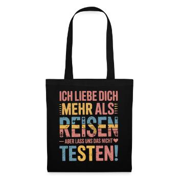 I love you more than traveling but - Tote Bag - black - Front