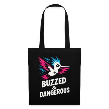 Funny Hummingbird Mem Tiny Bird Big Energy - Tote Bag - black - Front