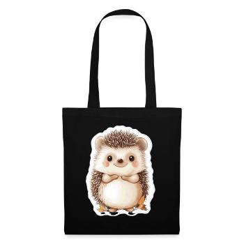 Hedgehog - Tote Bag - black - Front