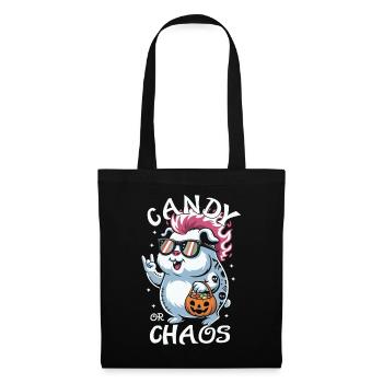 Chaotic Punk Guinea Pig Halloween Hamster - Tote Bag - black - Front