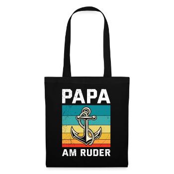 Future Dad PAPA À LA BARRE Rétro Drôle - Sac en tissu - noir - Devant
