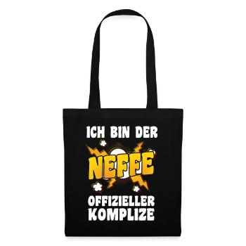 Motif familial neveu - Sac en tissu - noir - Devant