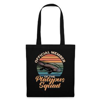 Funny aesthetic Kawaii Platypus - Tote Bag - black - Front
