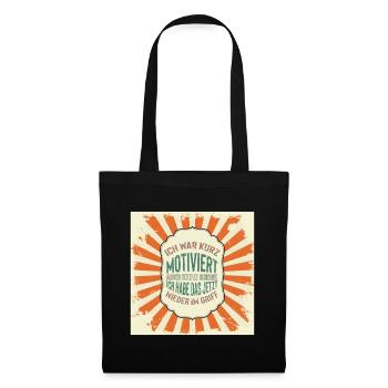 Short motive à dire design - Sac en tissu - noir - Devant