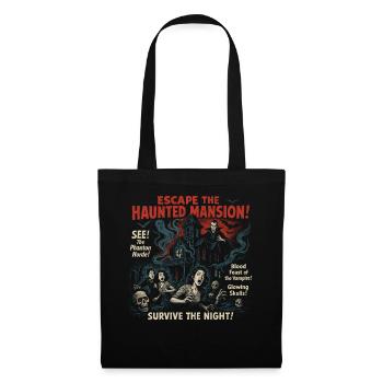 Haunted Mansion Escape Movie Poster Halloween - Tote Bag - black - Front