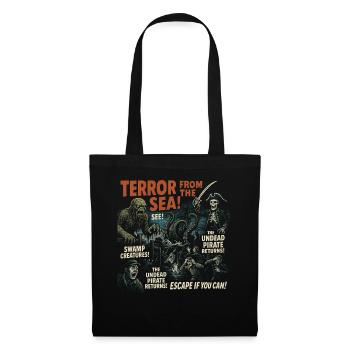 Terreur de la mer Horreur Film Affiche Halloween - Sac en tissu - noir - Devant