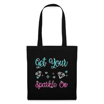 Diamond Painting Artist Get Your Sparkle On - Tote Bag - black - Front