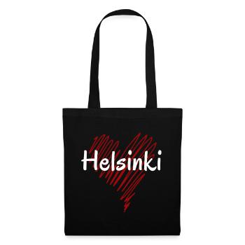 I Love Helsinki, Helsinki Finland - Tote Bag - black - Front