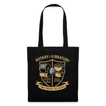 Rotary X Vibratory : deux façons de briller - Sac en tissu - noir - Devant