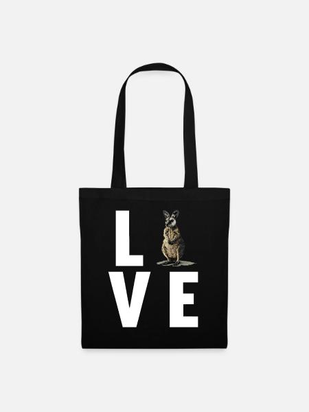 Wallabys Wallaby - Stoffbeutel - Schwarz