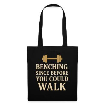Drôle de développé couché Meme Spot Me Bro Powerlifting - Sac en tissu - noir - Devant