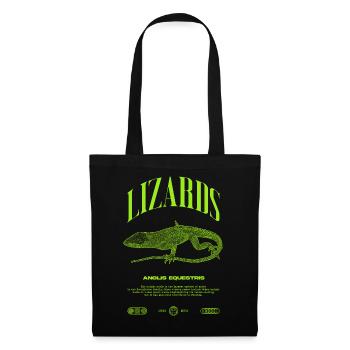 Cuban Knight Anole Reptile Keeper Lizard - Tote Bag - black - Front