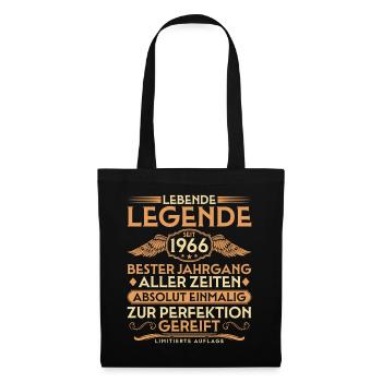 60ème Anniversaire - Légende depuis 1966 Millésime - Sac en tissu - noir - Devant