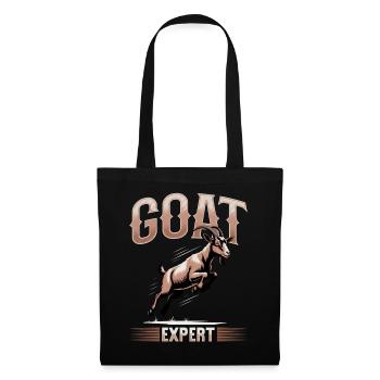 Drôle d’animal de la ferme chèvre - Sac en tissu - noir - Devant