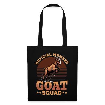 Drôle d’animal de la ferme chèvre - Sac en tissu - noir - Devant
