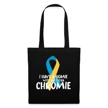 Chromie Ribbon Design - Stoffbeutel - Schwarz - Vorne