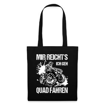 J’en ai assez, je fais du quad, du quad - Sac en tissu - noir - Devant