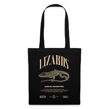 Cuban Knight Anole Reptile Keeper Lizard - Tote Bag - black - Front