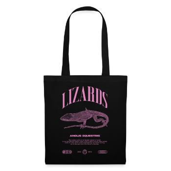 Cuban Knight Anole Reptile Keeper Lizard - Tote Bag - black - Front
