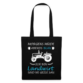 Farmer Agriculture Tractor Tractor Driver - Tote Bag - black - Front