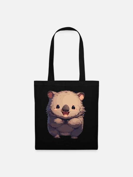 Wombats Wombat - Stoffbeutel - Schwarz