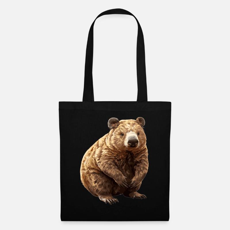 Wombats Wombat - Stoffbeutel - Schwarz